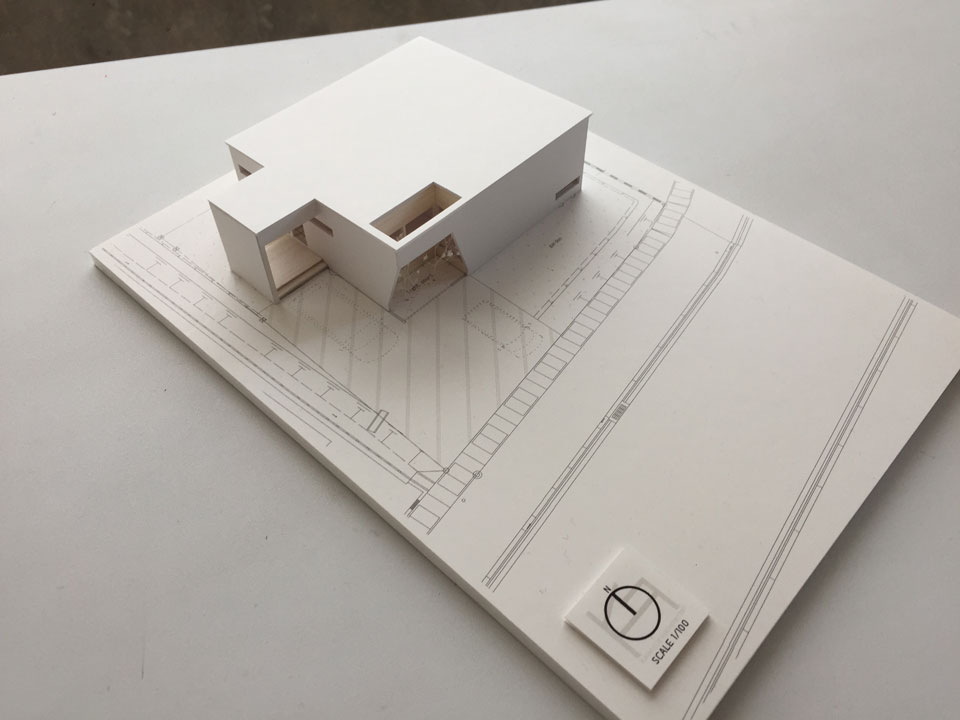 住宅の設計　模型制作