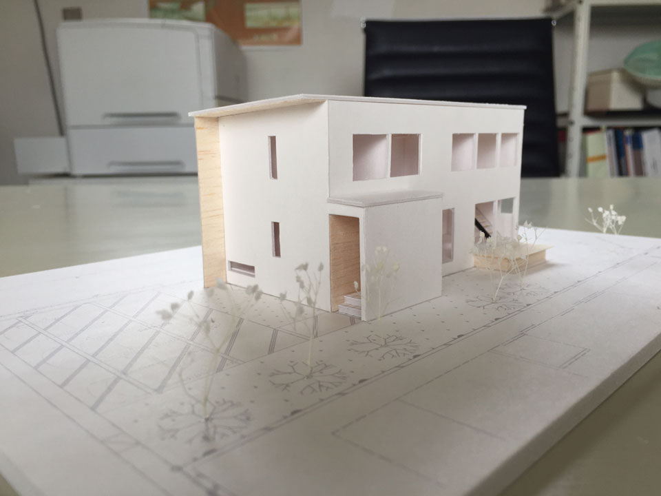 住宅のプレゼンテーション　模型　小松市