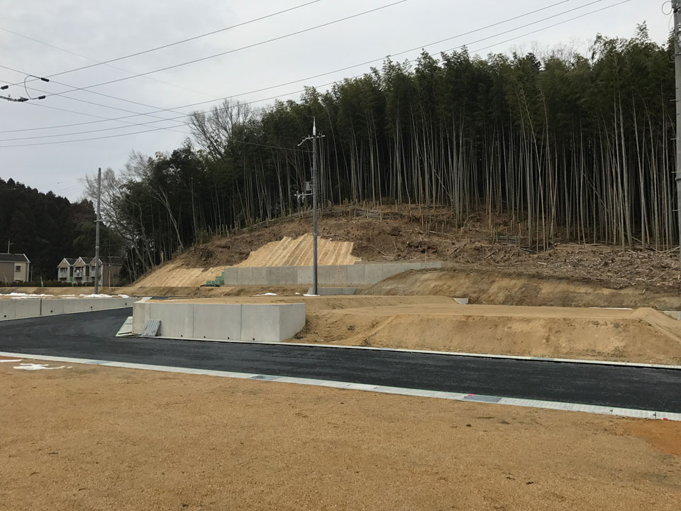 滋賀県草津の造成地