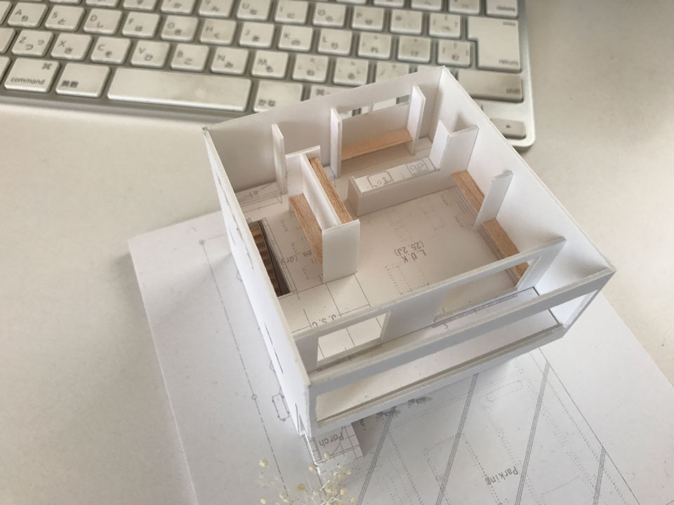 呉の住宅の模型