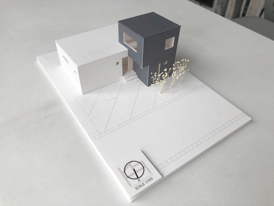 L型のデザイン住宅