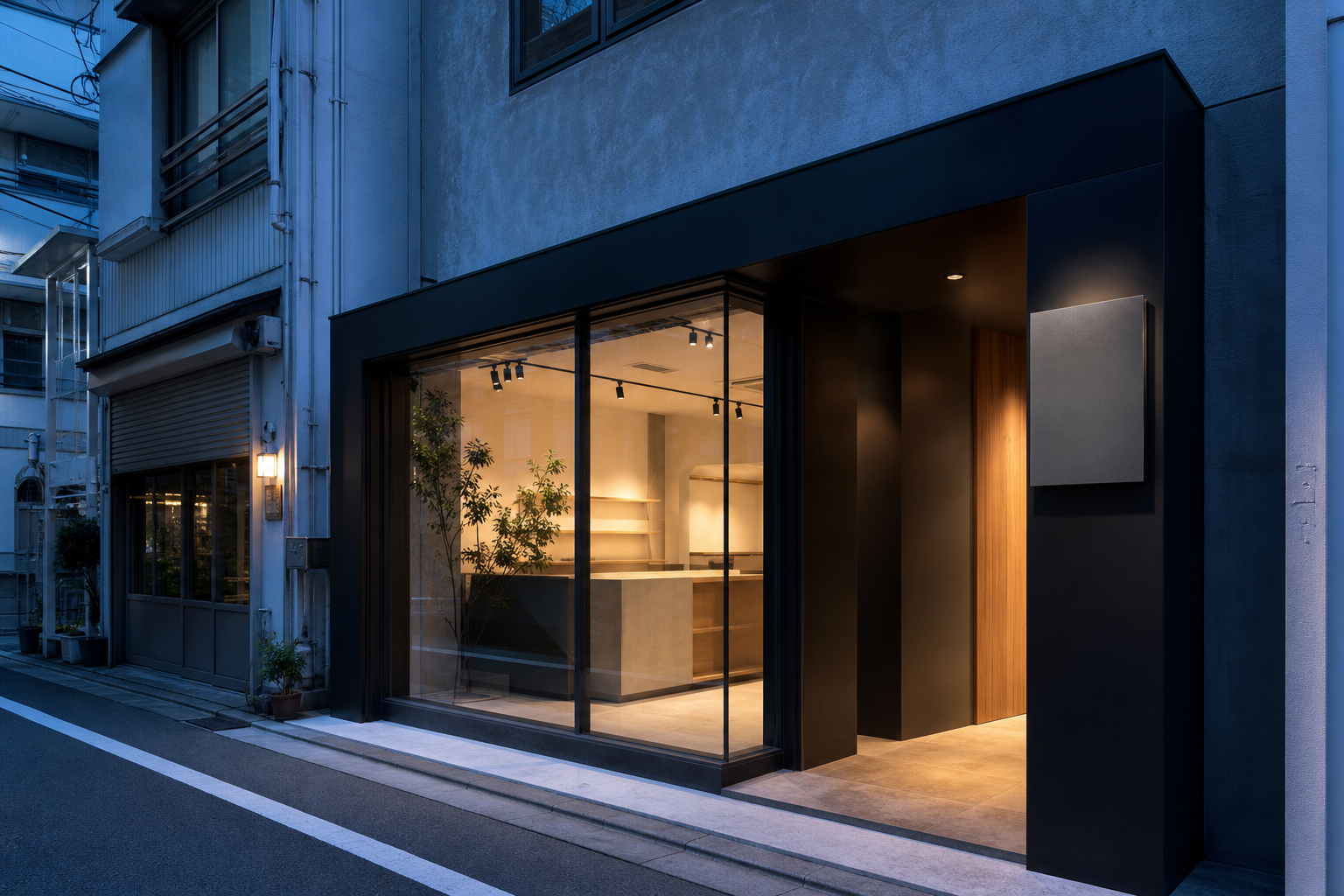 入りたくなる店舗ファサードと看板の設計