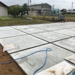 土間コンクリート打設後（硬化）