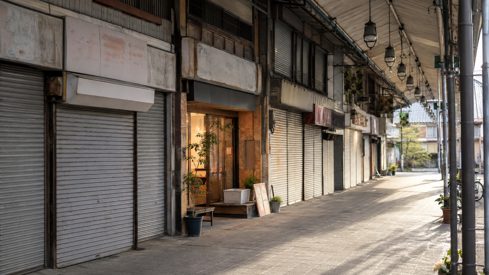 シャッター商店街に宿るまちの記憶と再生