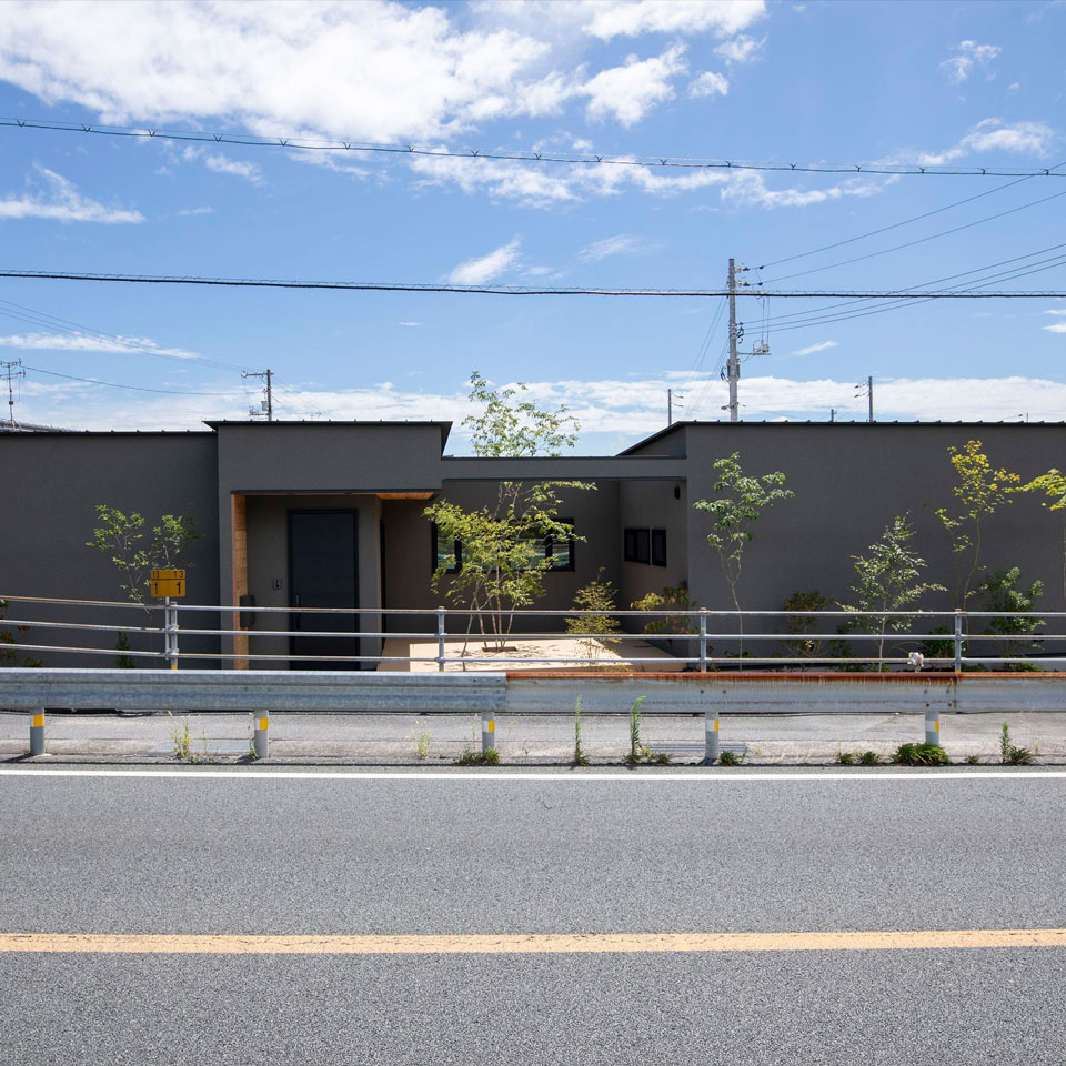 山口県岩国に建つ平屋のモデルハウス