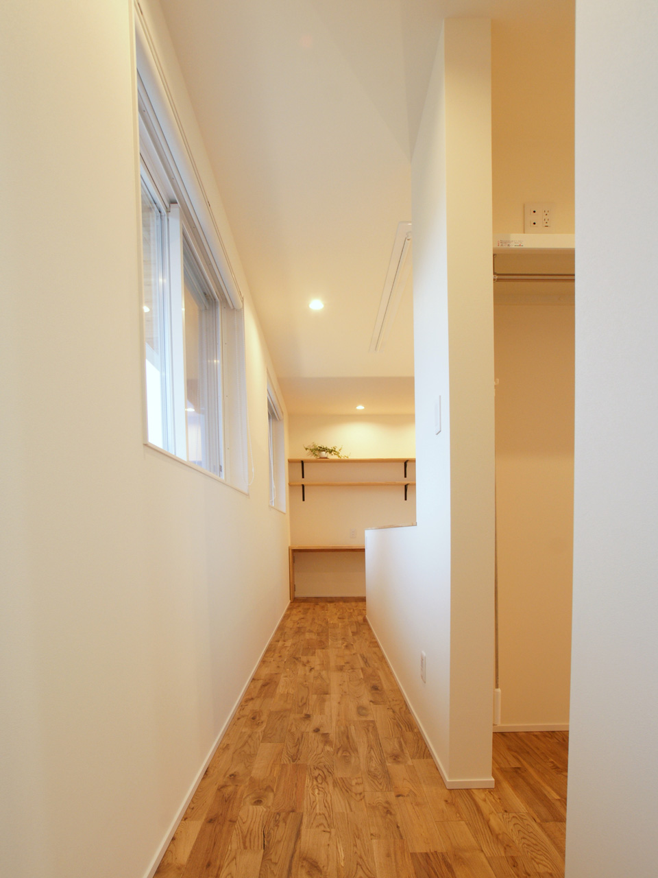Wood siding on eaves