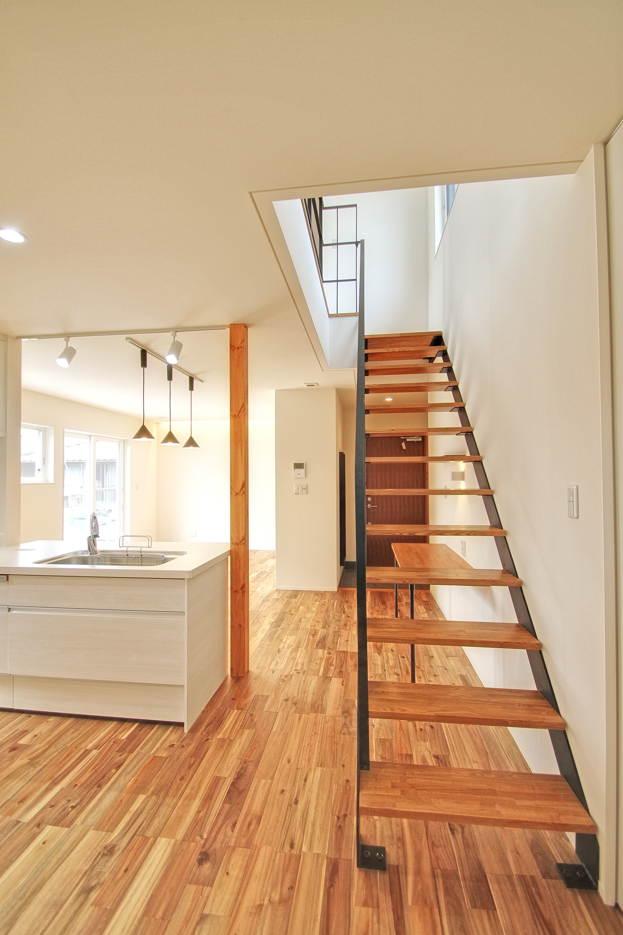 Stair void as light well