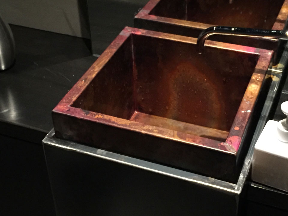 銅製 手洗い器 バー