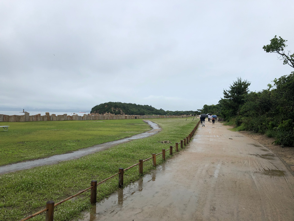 犬島精錬所美術館のアプローチ